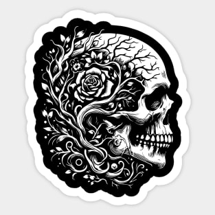 skull in paradise lost Sticker